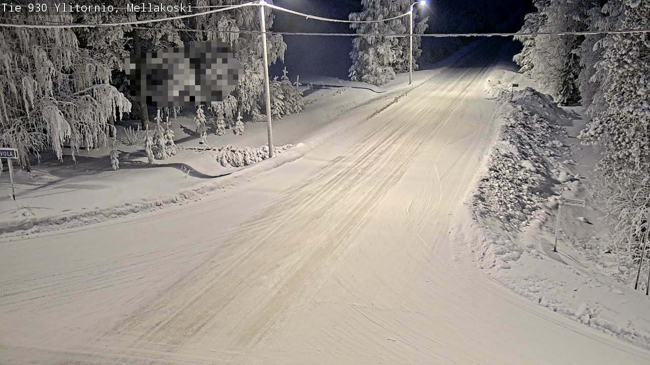 Weather Camera Image Road 83 Ylitornio, Mellakoski, Ylitornio, Lappi