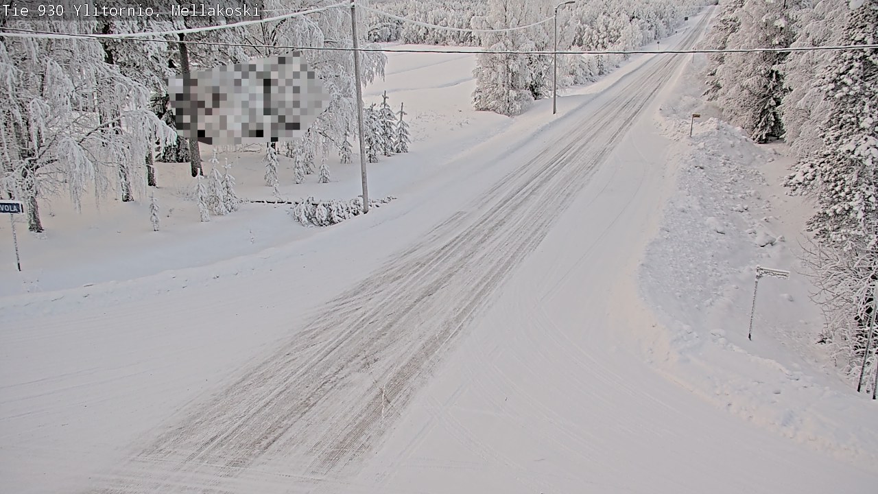 Kelikamerat Kuva TIe 930 Ylitornio, Mellakoski, Ylitornio, Lappi