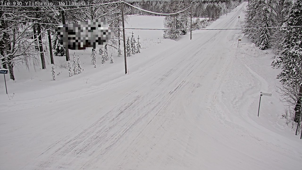 Weather Camera Image Väg 83 Övertorneå, Mellakoski, Ylitornio, Lappi