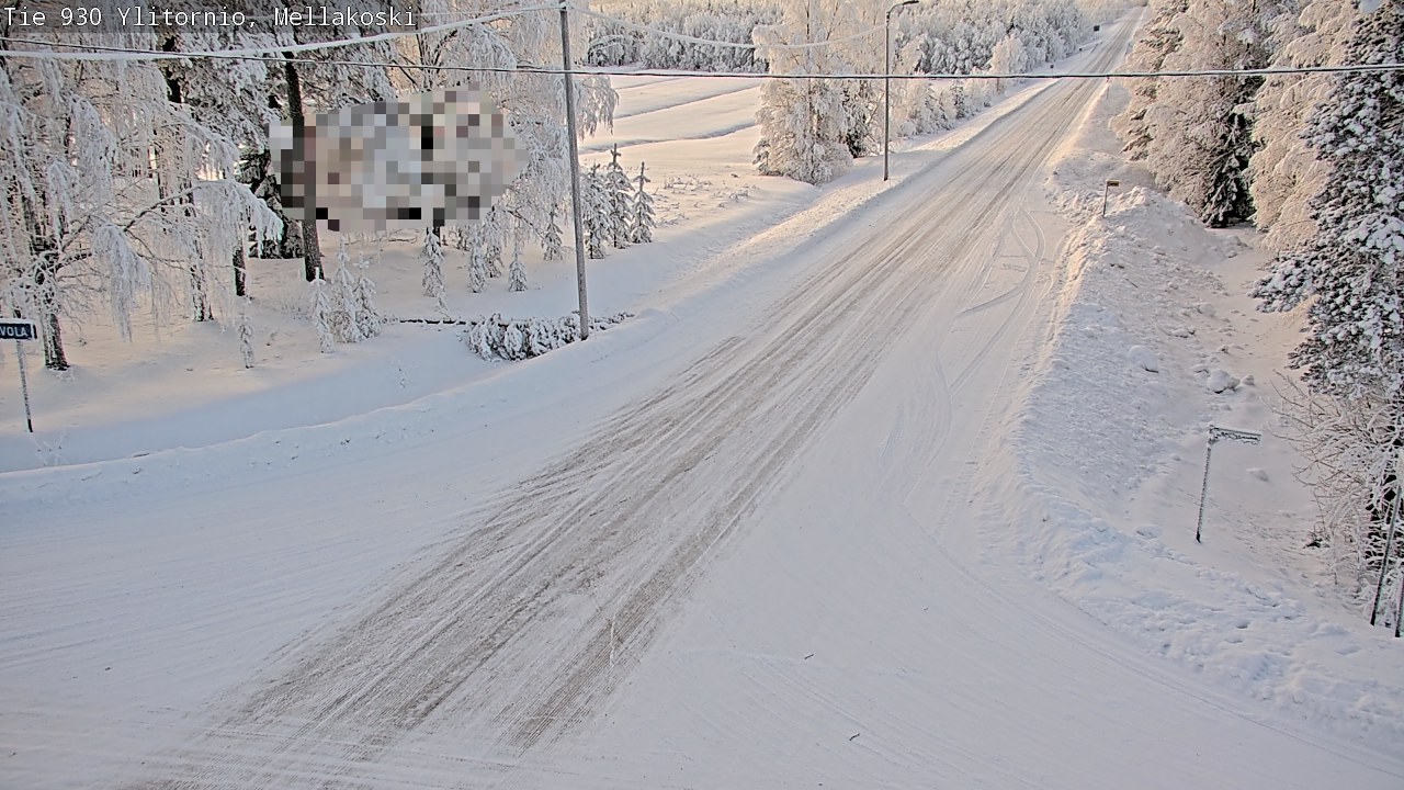 Weather Camera Image Road 83 Ylitornio, Mellakoski, Ylitornio, Lappi