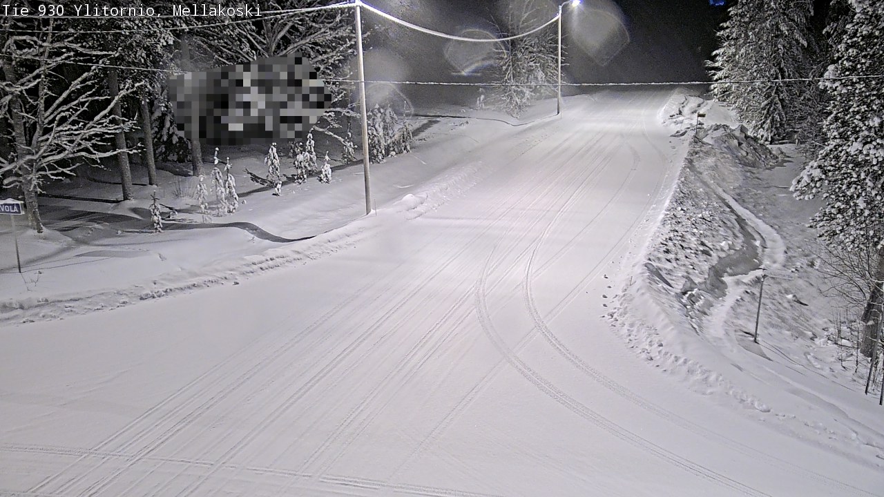 Weather Camera Image Väg 83 Övertorneå, Mellakoski, Ylitornio, Lappi