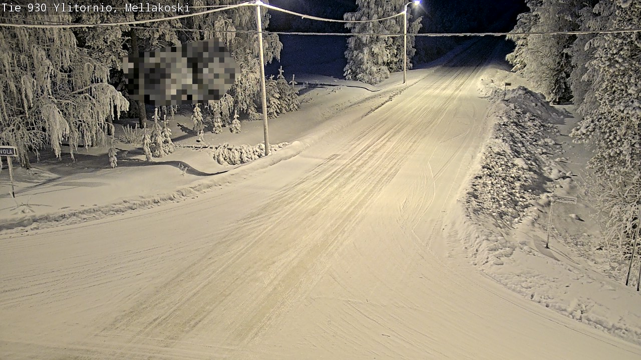 Weather Camera Image Road 83 Ylitornio, Mellakoski, Ylitornio, Lappi