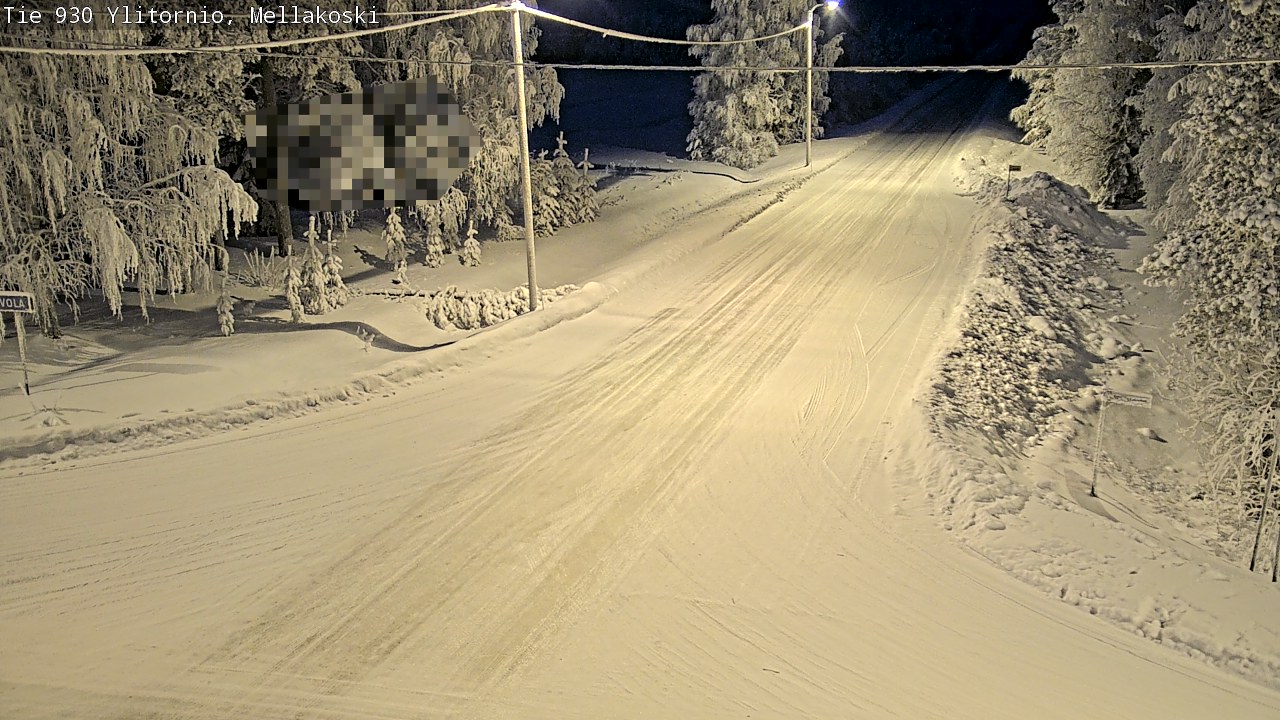 Weather Camera Image Road 83 Ylitornio, Mellakoski, Ylitornio, Lappi