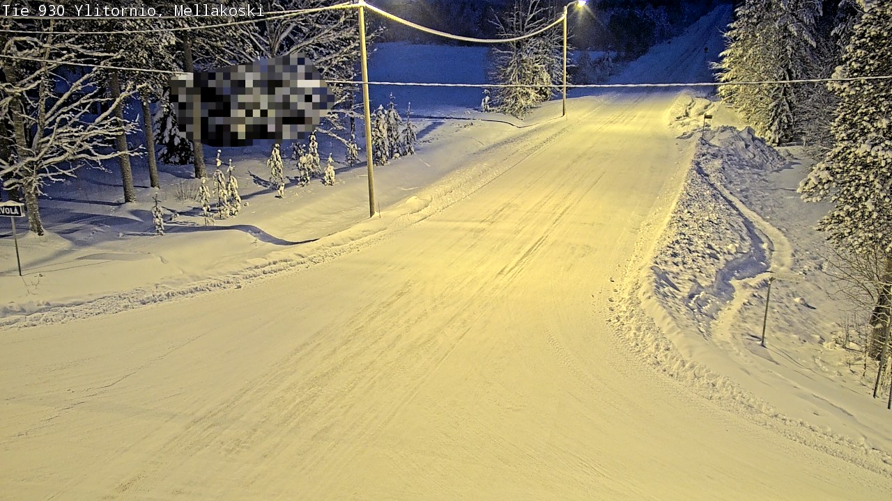 Weather Camera Image Väg 83 Övertorneå, Mellakoski, Ylitornio, Lappi