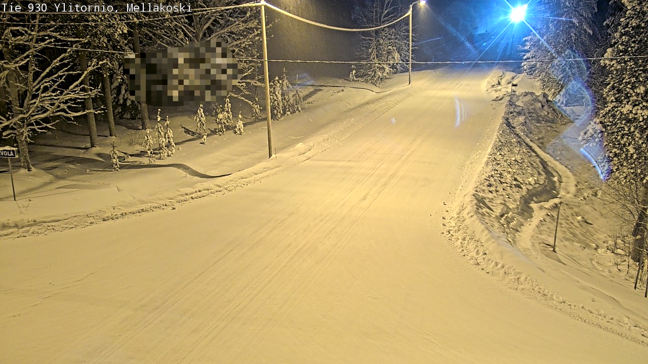 Weather Camera Image Väg 83 Övertorneå, Mellakoski, Ylitornio, Lappi
