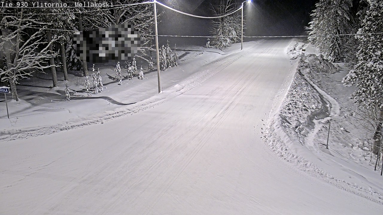 Weather Camera Image Väg 83 Övertorneå, Mellakoski, Ylitornio, Lappi