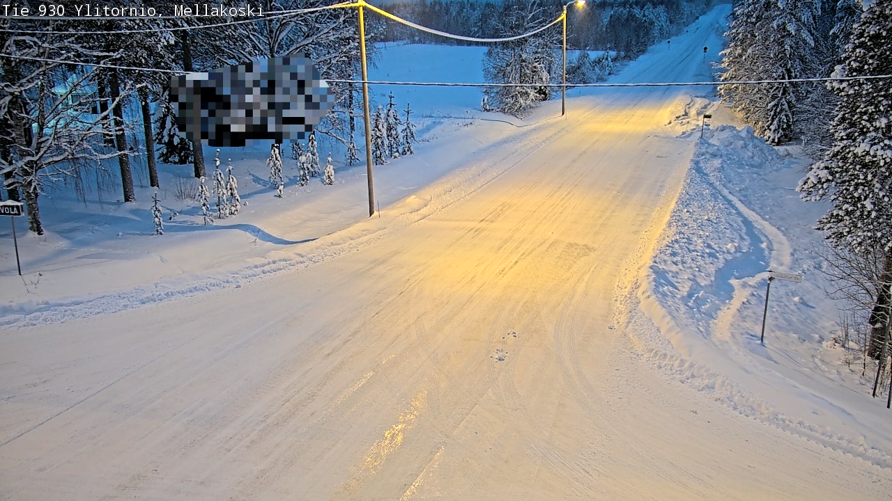 Weather Camera Image Väg 83 Övertorneå, Mellakoski, Ylitornio, Lappi