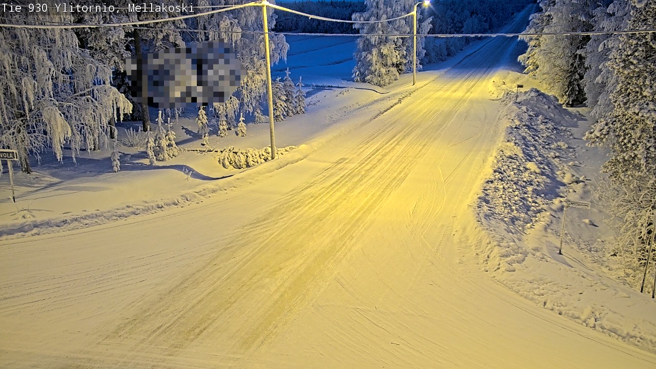 Weather Camera Image Road 83 Ylitornio, Mellakoski, Ylitornio, Lappi