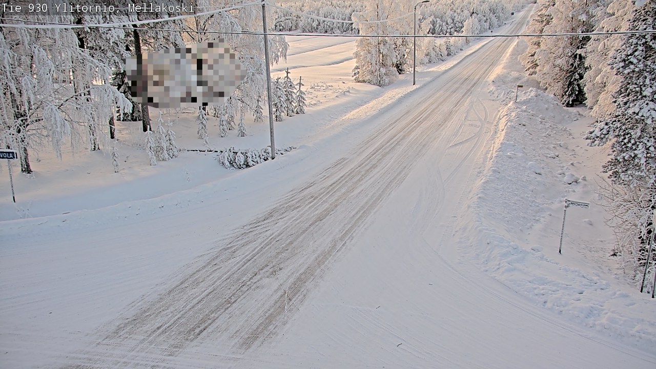 Weather Camera Image Road 83 Ylitornio, Mellakoski, Ylitornio, Lappi