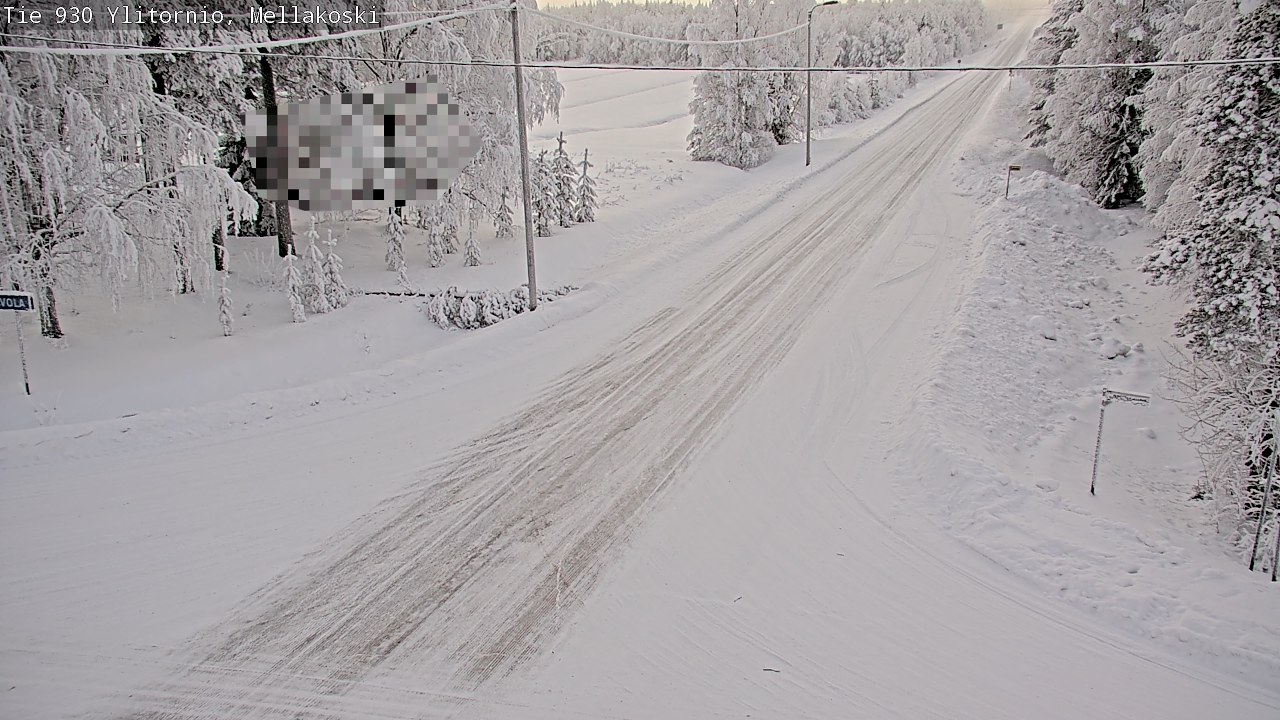 Weather Camera Image Road 83 Ylitornio, Mellakoski, Ylitornio, Lappi