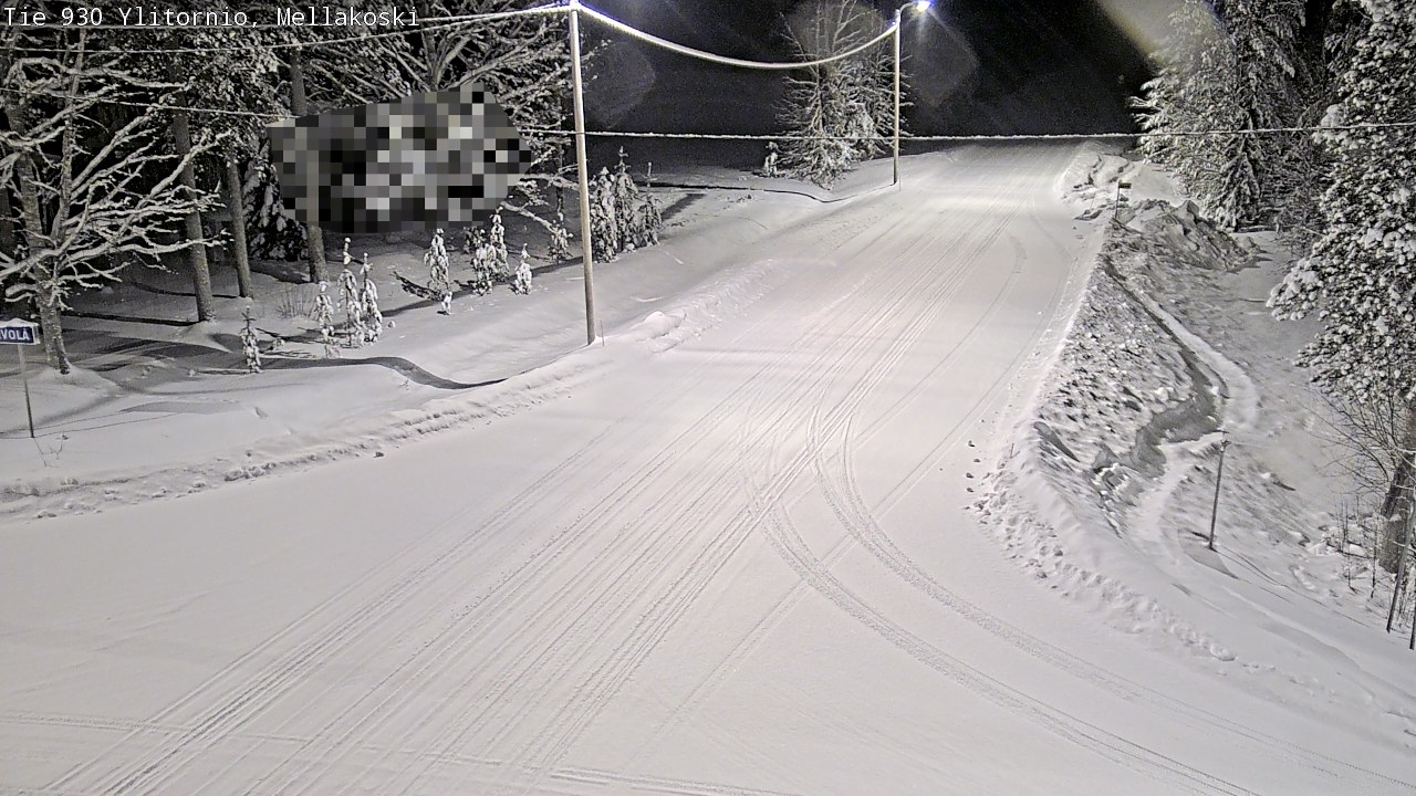 Weather Camera Image Väg 83 Övertorneå, Mellakoski, Ylitornio, Lappi