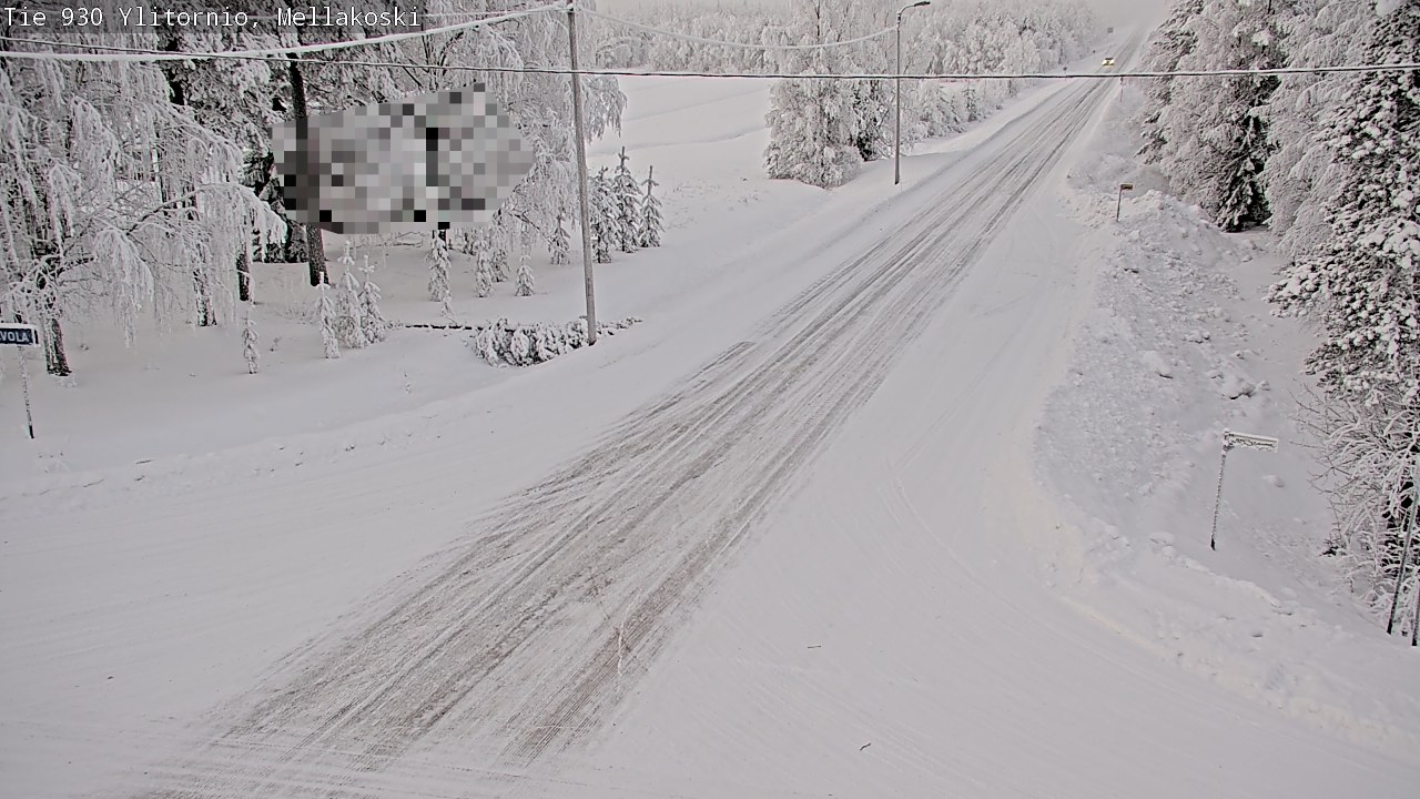Weather Camera Image Road 83 Ylitornio, Mellakoski, Ylitornio, Lappi