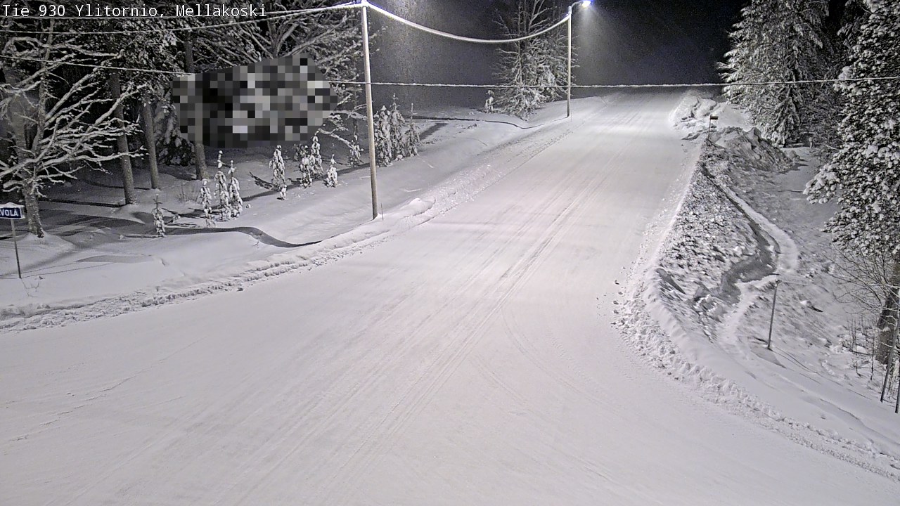 Weather Camera Image Väg 83 Övertorneå, Mellakoski, Ylitornio, Lappi