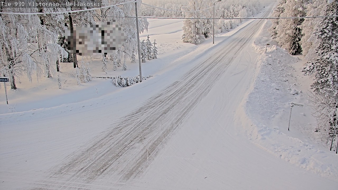 Weather Camera Image Road 83 Ylitornio, Mellakoski, Ylitornio, Lappi