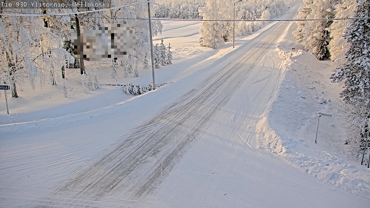 Weather Camera Image Road 83 Ylitornio, Mellakoski, Ylitornio, Lappi