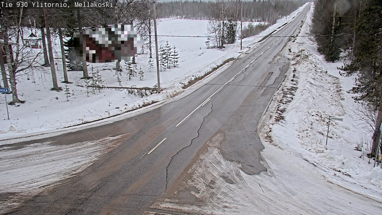 Weather Camera Image Väg 83 Övertorneå, Mellakoski, Ylitornio, Lappi