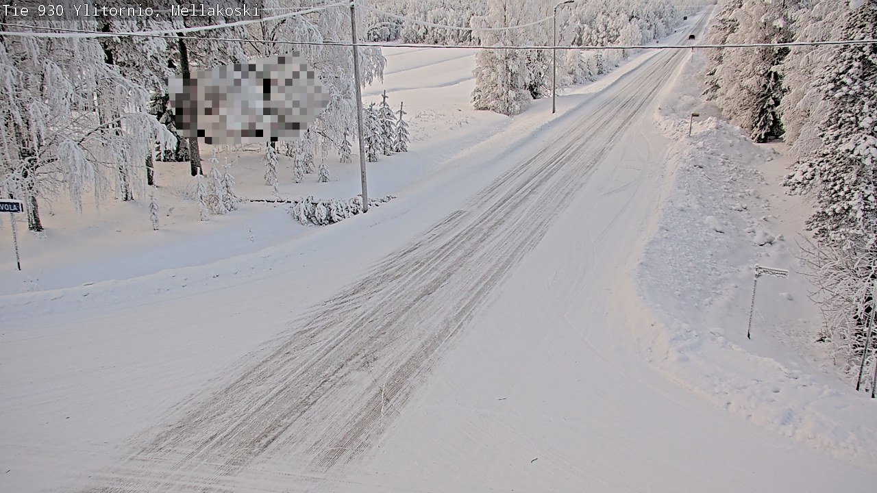 Weather Camera Image Road 83 Ylitornio, Mellakoski, Ylitornio, Lappi