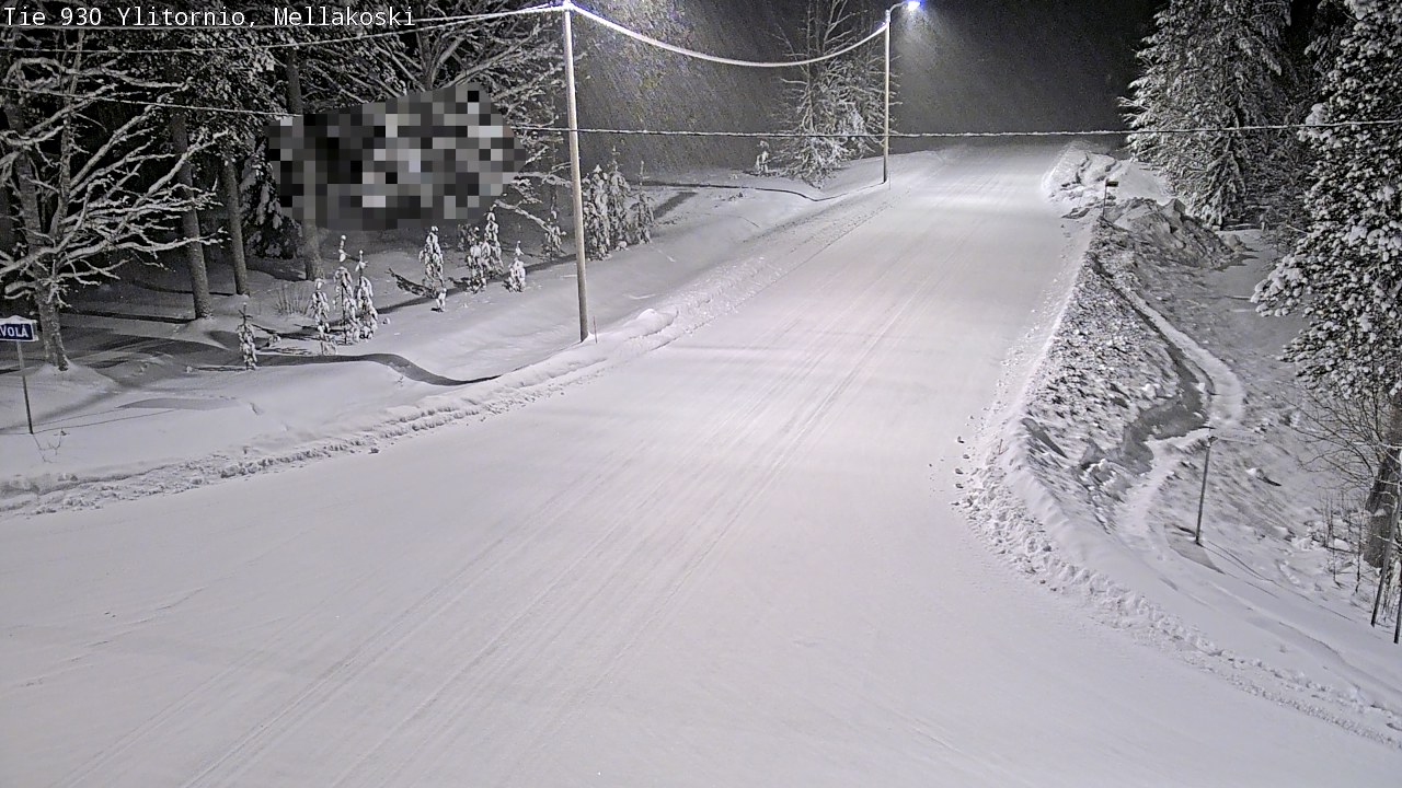 Weather Camera Image Väg 83 Övertorneå, Mellakoski, Ylitornio, Lappi