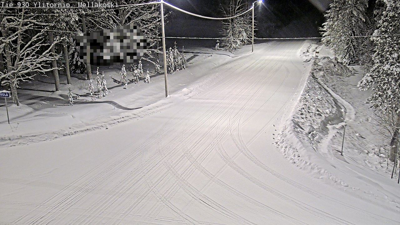 Weather Camera Image Väg 83 Övertorneå, Mellakoski, Ylitornio, Lappi