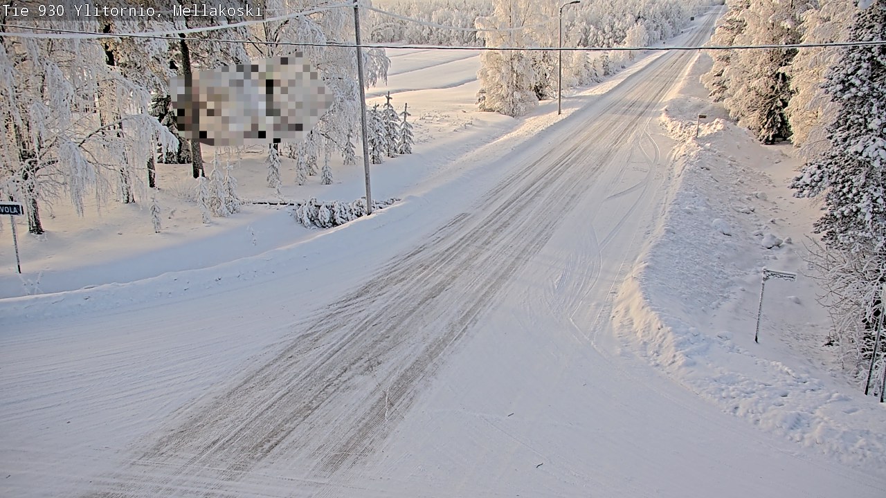 Weather Camera Image Road 83 Ylitornio, Mellakoski, Ylitornio, Lappi