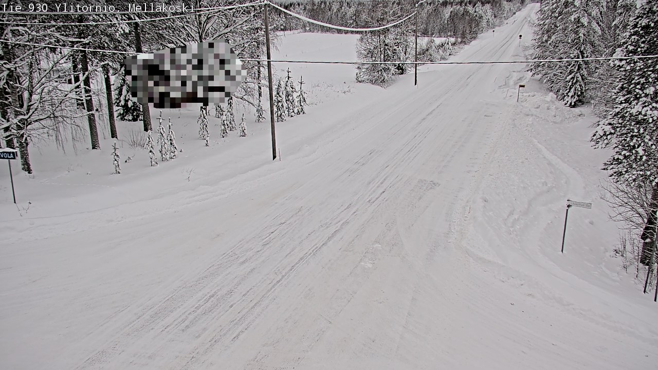 Weather Camera Image Väg 83 Övertorneå, Mellakoski, Ylitornio, Lappi