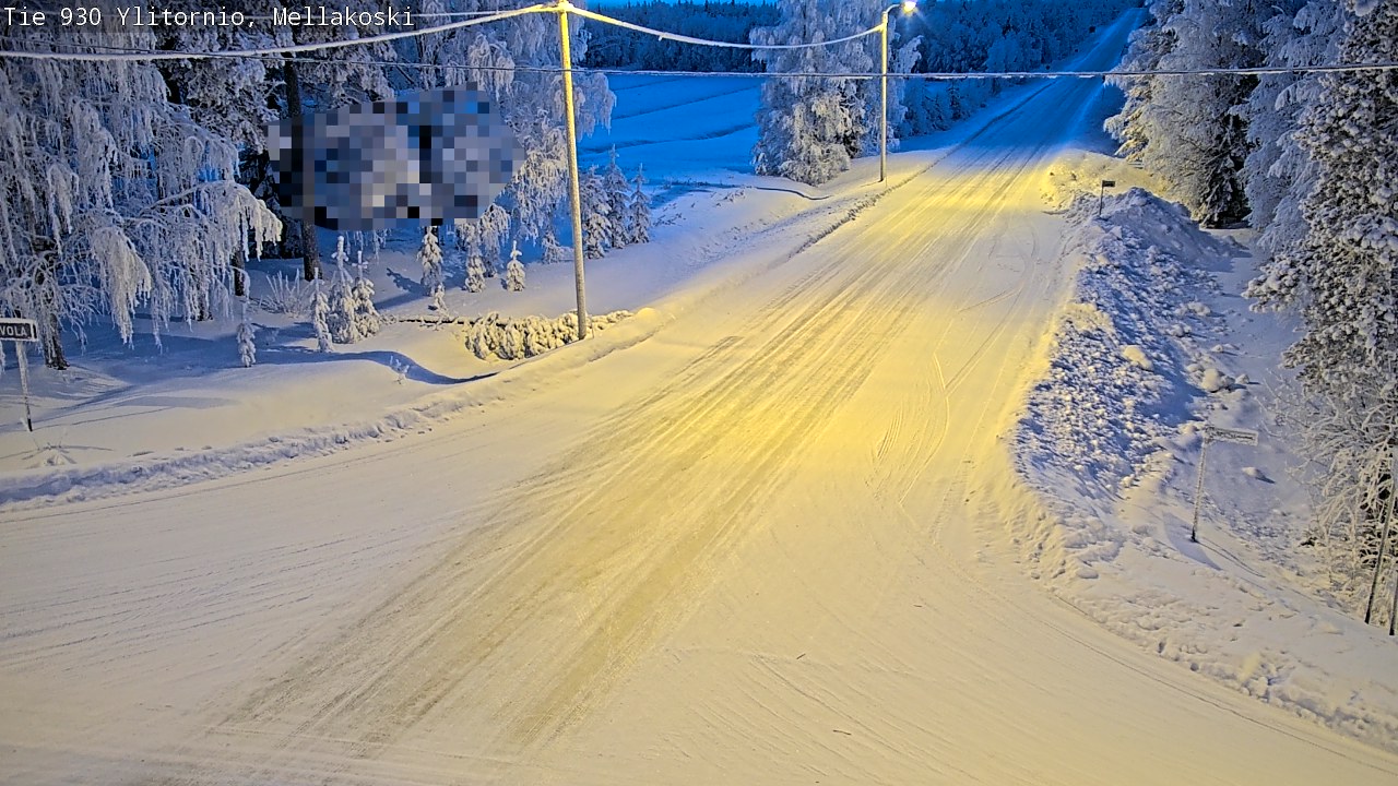 Weather Camera Image Road 83 Ylitornio, Mellakoski, Ylitornio, Lappi