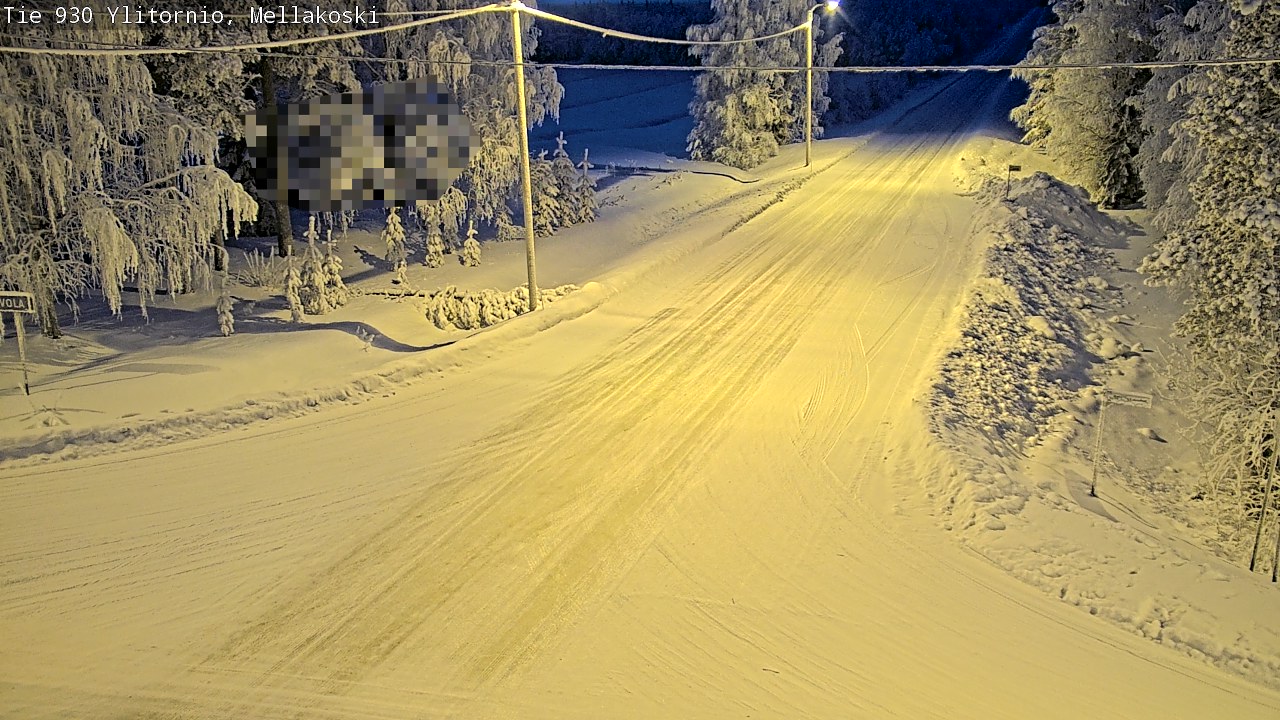 Weather Camera Image Road 83 Ylitornio, Mellakoski, Ylitornio, Lappi