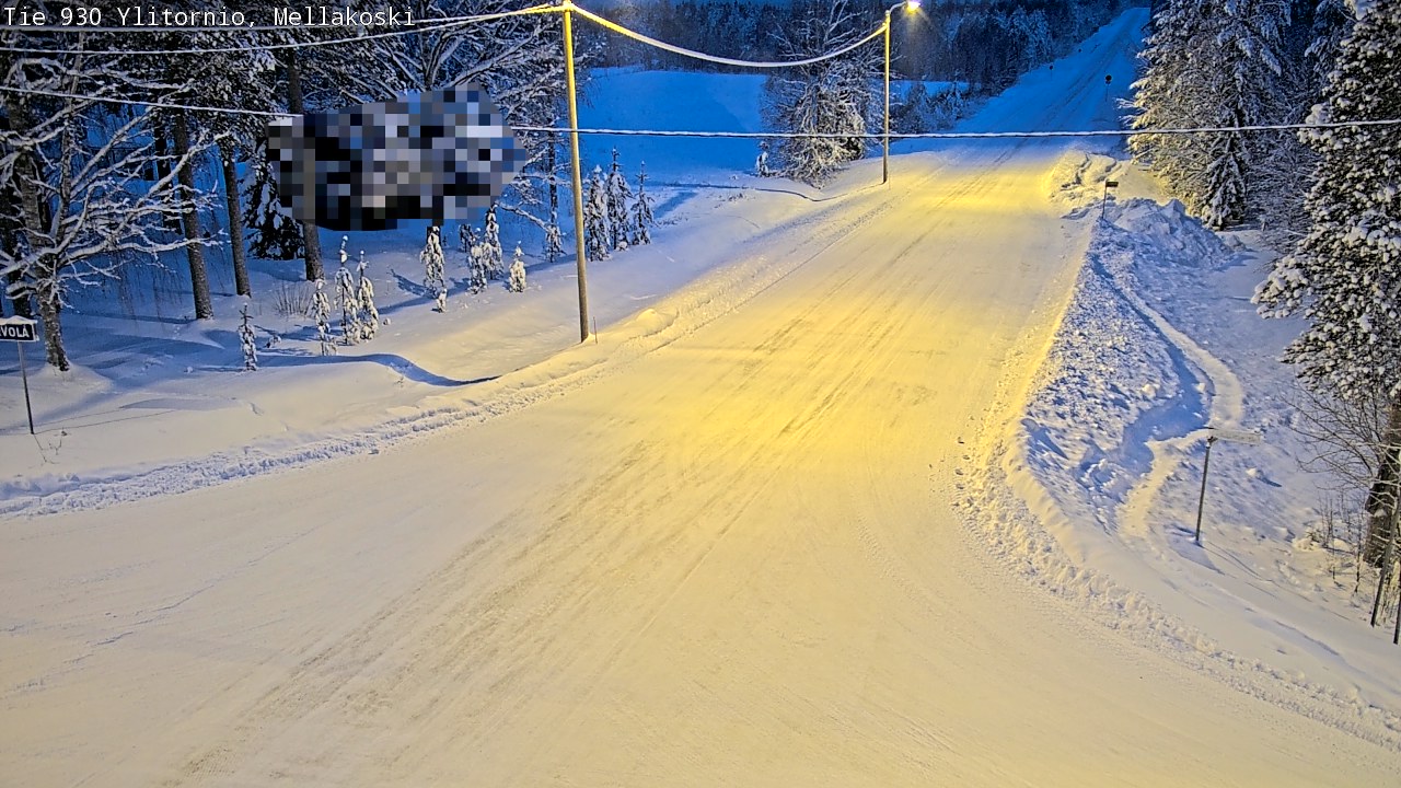 Weather Camera Image Väg 83 Övertorneå, Mellakoski, Ylitornio, Lappi
