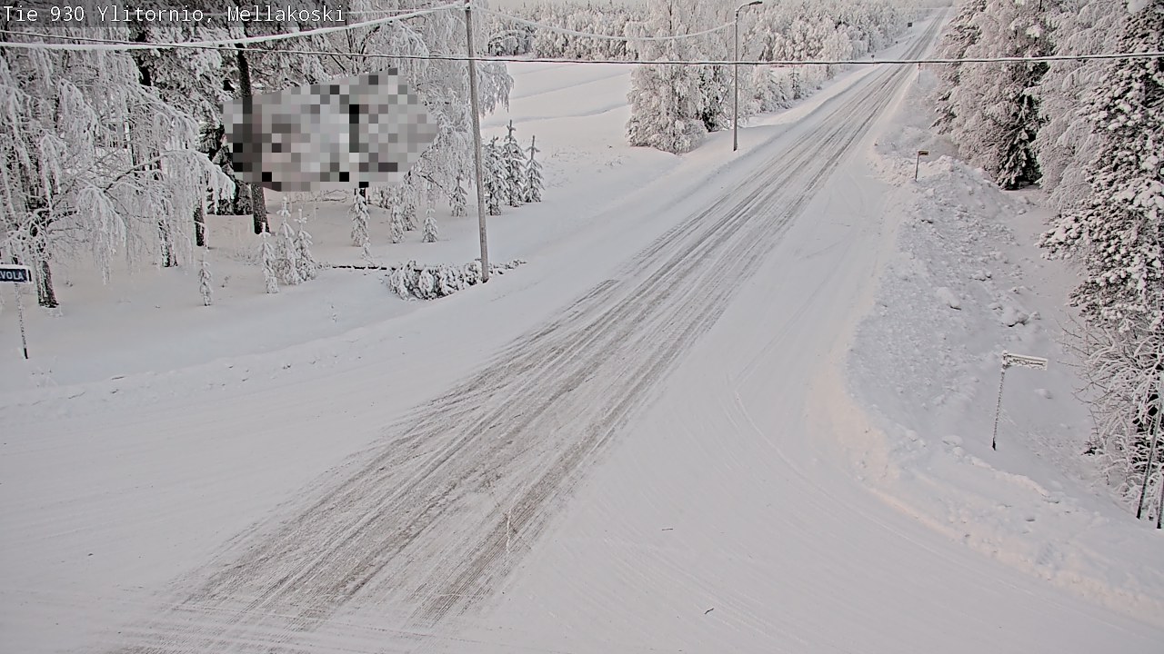 Weather Camera Image Road 83 Ylitornio, Mellakoski, Ylitornio, Lappi