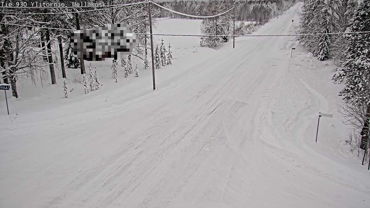 Weather Camera Image Väg 83 Övertorneå, Mellakoski, Ylitornio, Lappi