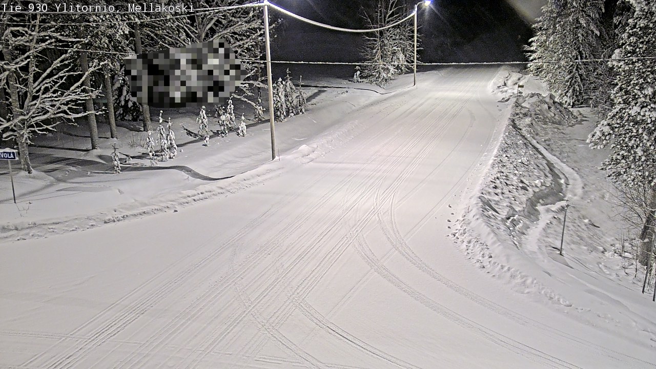 Weather Camera Image Väg 83 Övertorneå, Mellakoski, Ylitornio, Lappi