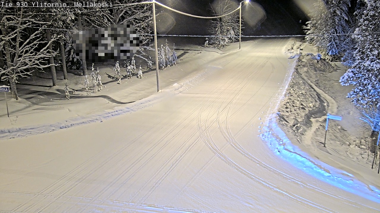 Weather Camera Image Väg 83 Övertorneå, Mellakoski, Ylitornio, Lappi