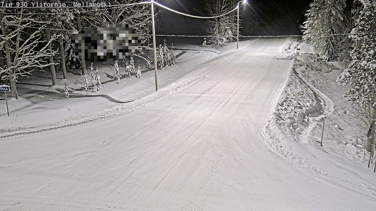Weather Camera Image Väg 83 Övertorneå, Mellakoski, Ylitornio, Lappi