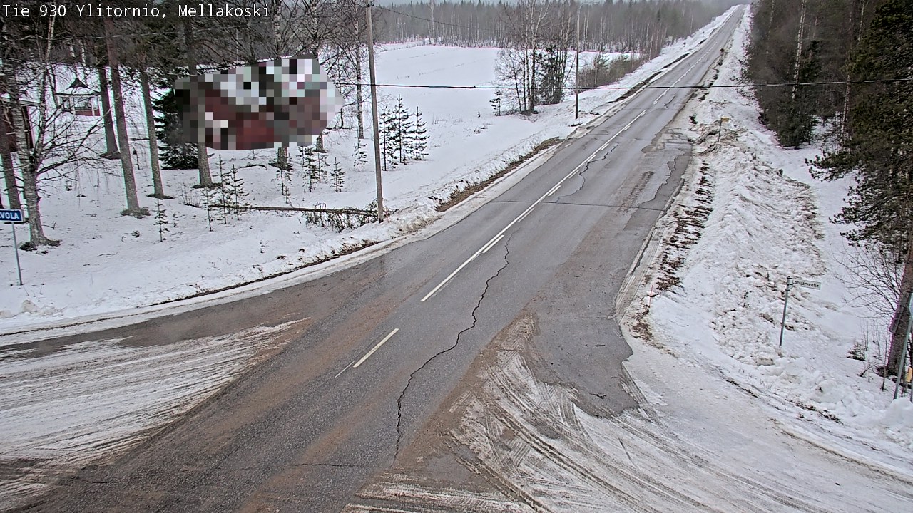 Weather Camera Image Väg 83 Övertorneå, Mellakoski, Ylitornio, Lappi