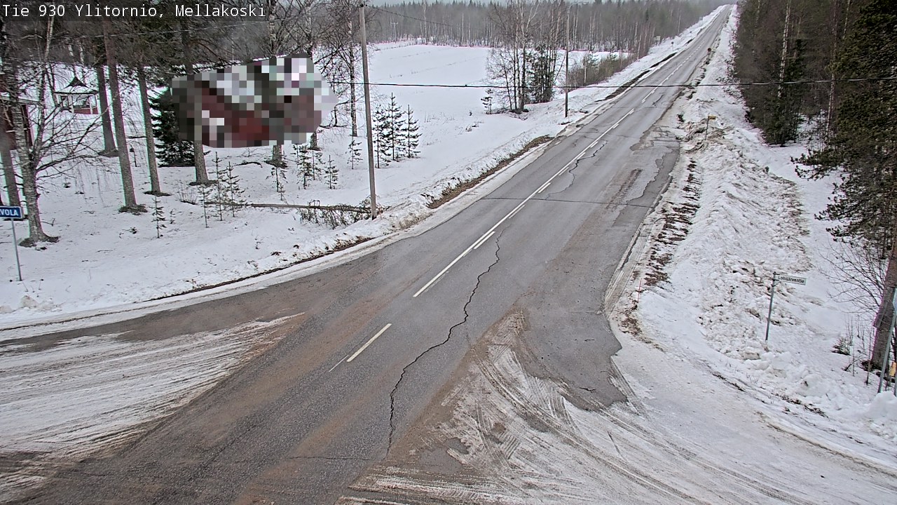 Weather Camera Image Väg 83 Övertorneå, Mellakoski, Ylitornio, Lappi