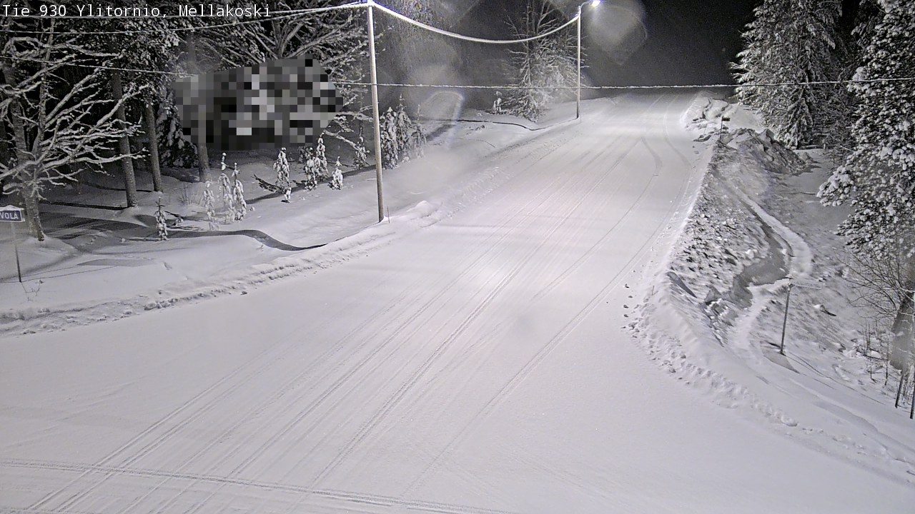 Weather Camera Image Väg 83 Övertorneå, Mellakoski, Ylitornio, Lappi
