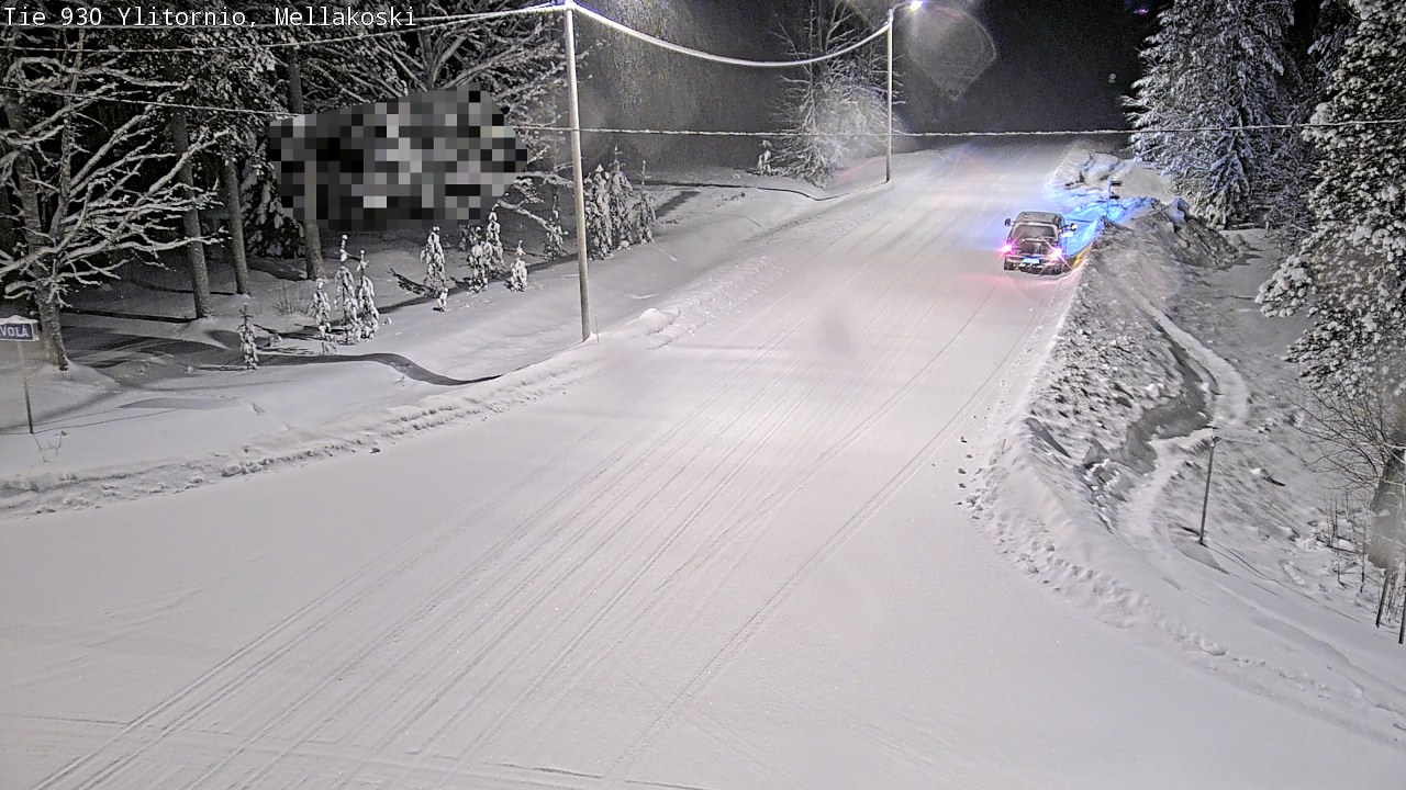 Weather Camera Image Väg 83 Övertorneå, Mellakoski, Ylitornio, Lappi