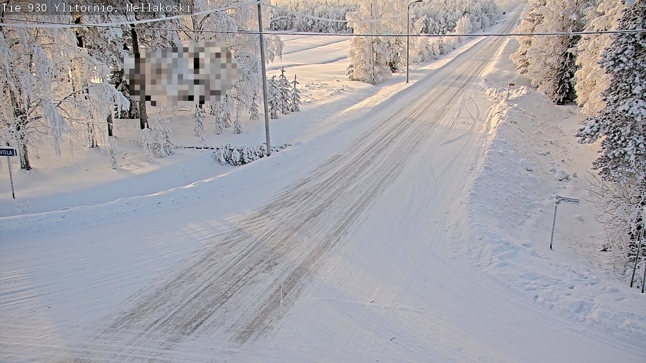 Weather Camera Image Road 83 Ylitornio, Mellakoski, Ylitornio, Lappi