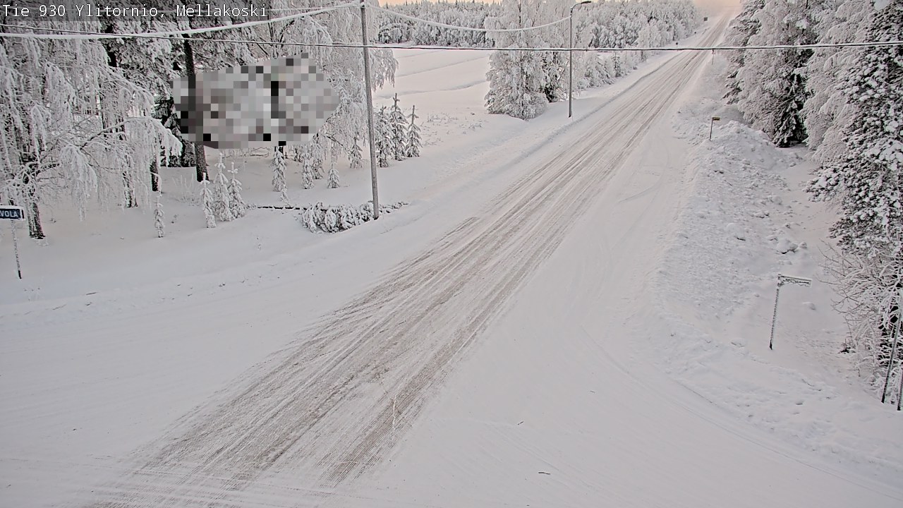 Weather Camera Image Road 83 Ylitornio, Mellakoski, Ylitornio, Lappi