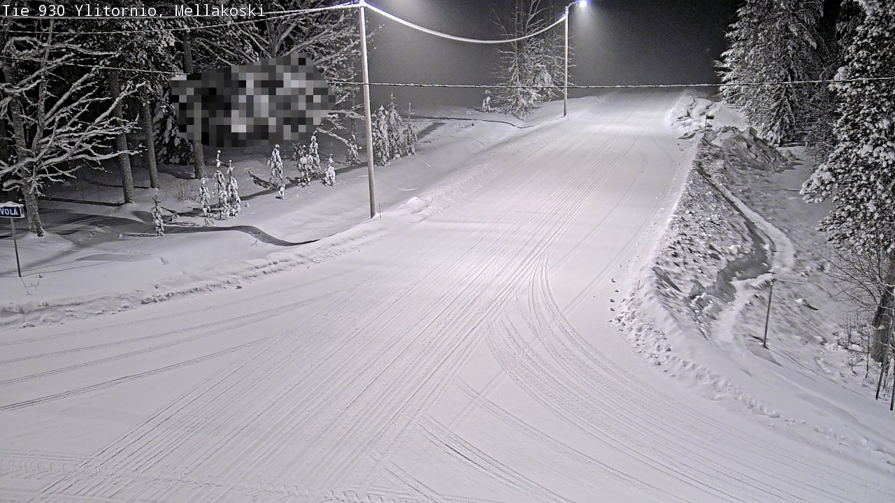 Weather Camera Image Väg 83 Övertorneå, Mellakoski, Ylitornio, Lappi