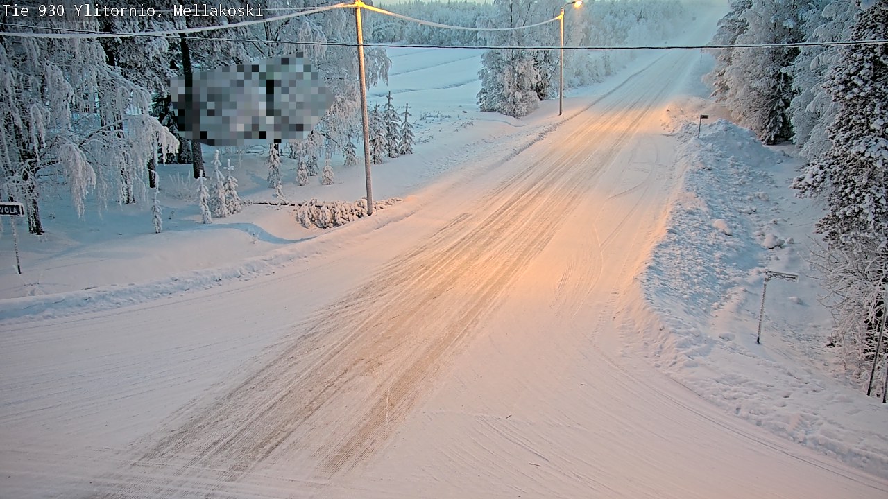 Weather Camera Image Road 83 Ylitornio, Mellakoski, Ylitornio, Lappi