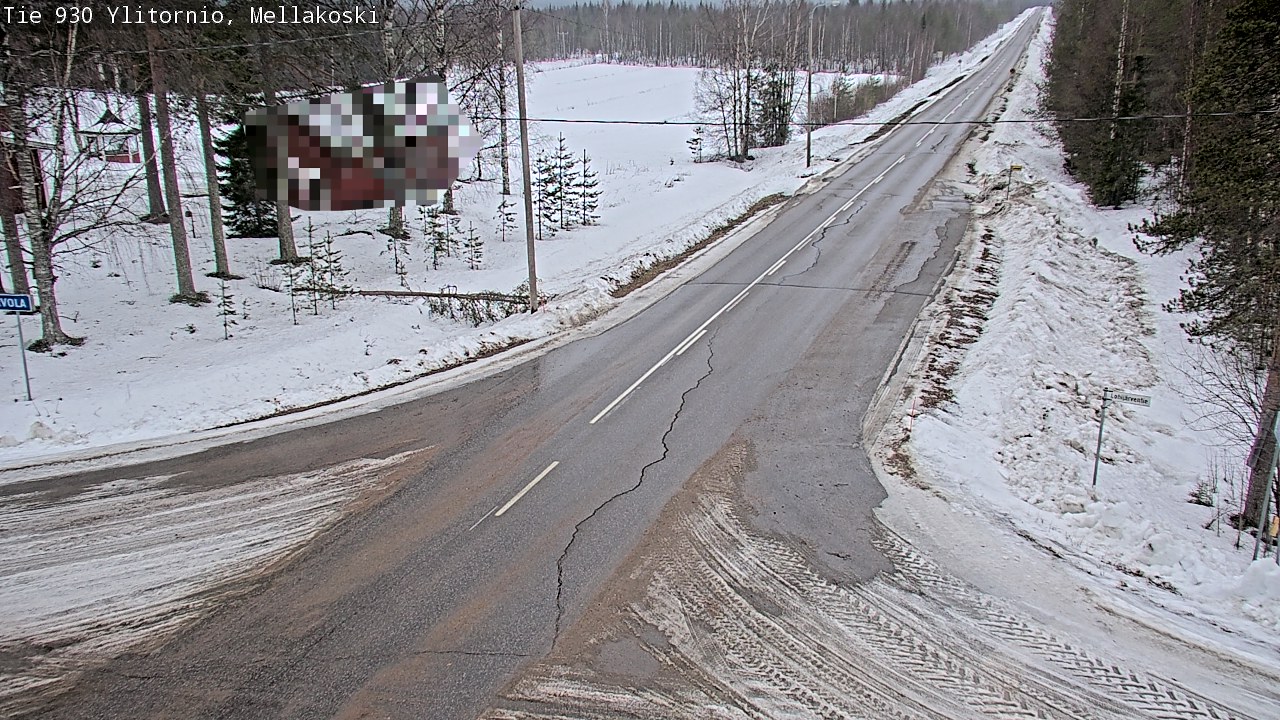 Weather Camera Image Väg 83 Övertorneå, Mellakoski, Ylitornio, Lappi
