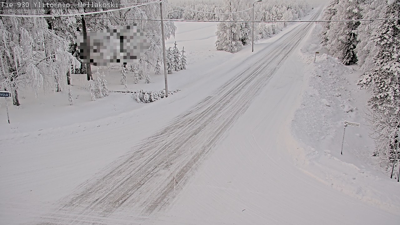 Weather Camera Image Road 83 Ylitornio, Mellakoski, Ylitornio, Lappi