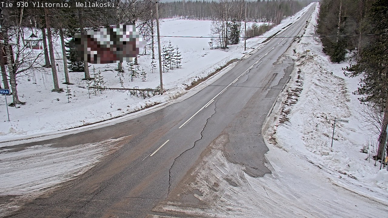 Weather Camera Image Väg 83 Övertorneå, Mellakoski, Ylitornio, Lappi
