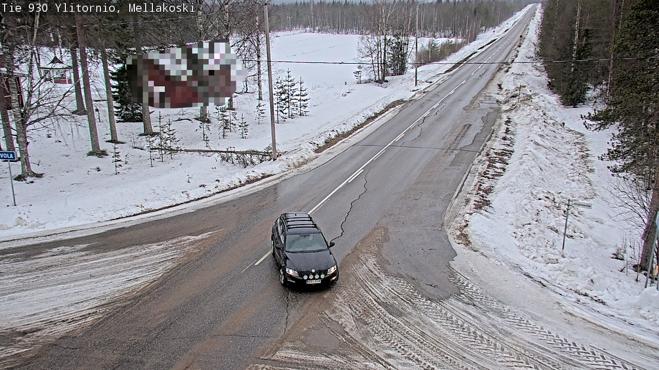 Weather Camera Image Väg 83 Övertorneå, Mellakoski, Ylitornio, Lappi