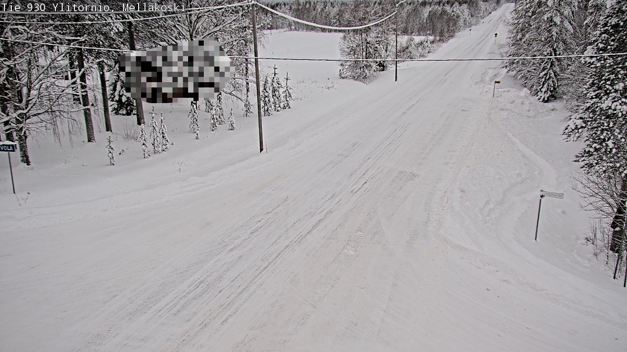 Weather Camera Image Väg 83 Övertorneå, Mellakoski, Ylitornio, Lappi