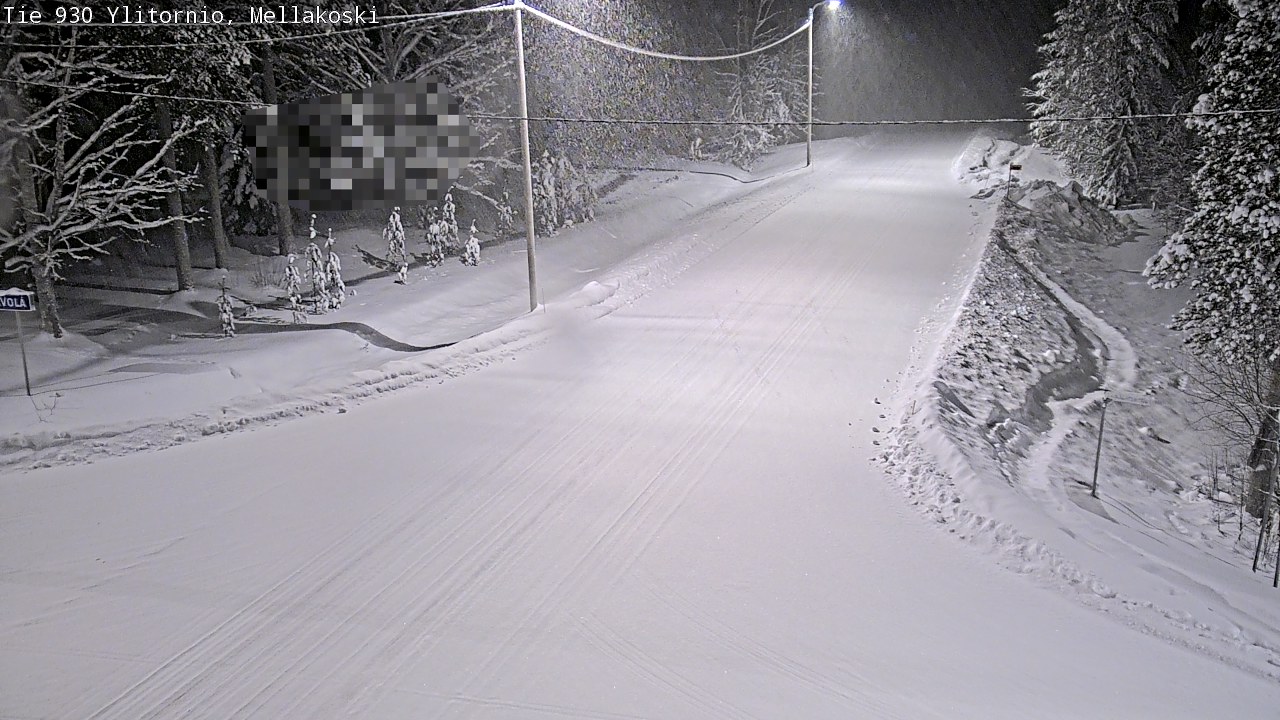 Weather Camera Image Väg 83 Övertorneå, Mellakoski, Ylitornio, Lappi