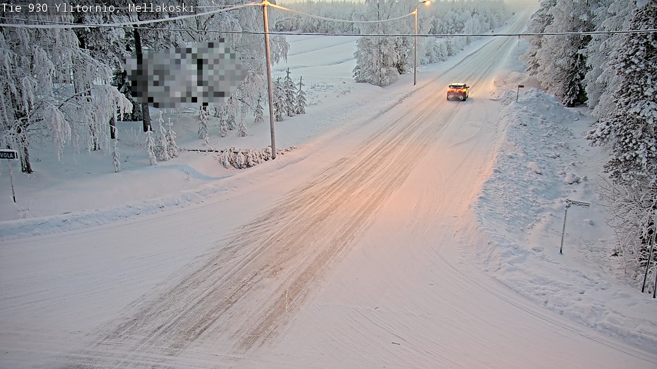 Weather Camera Image Road 83 Ylitornio, Mellakoski, Ylitornio, Lappi