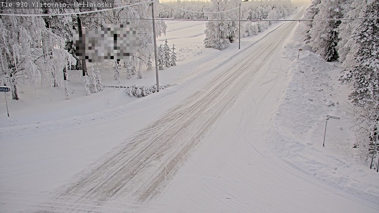 Weather Camera Image Road 83 Ylitornio, Mellakoski, Ylitornio, Lappi