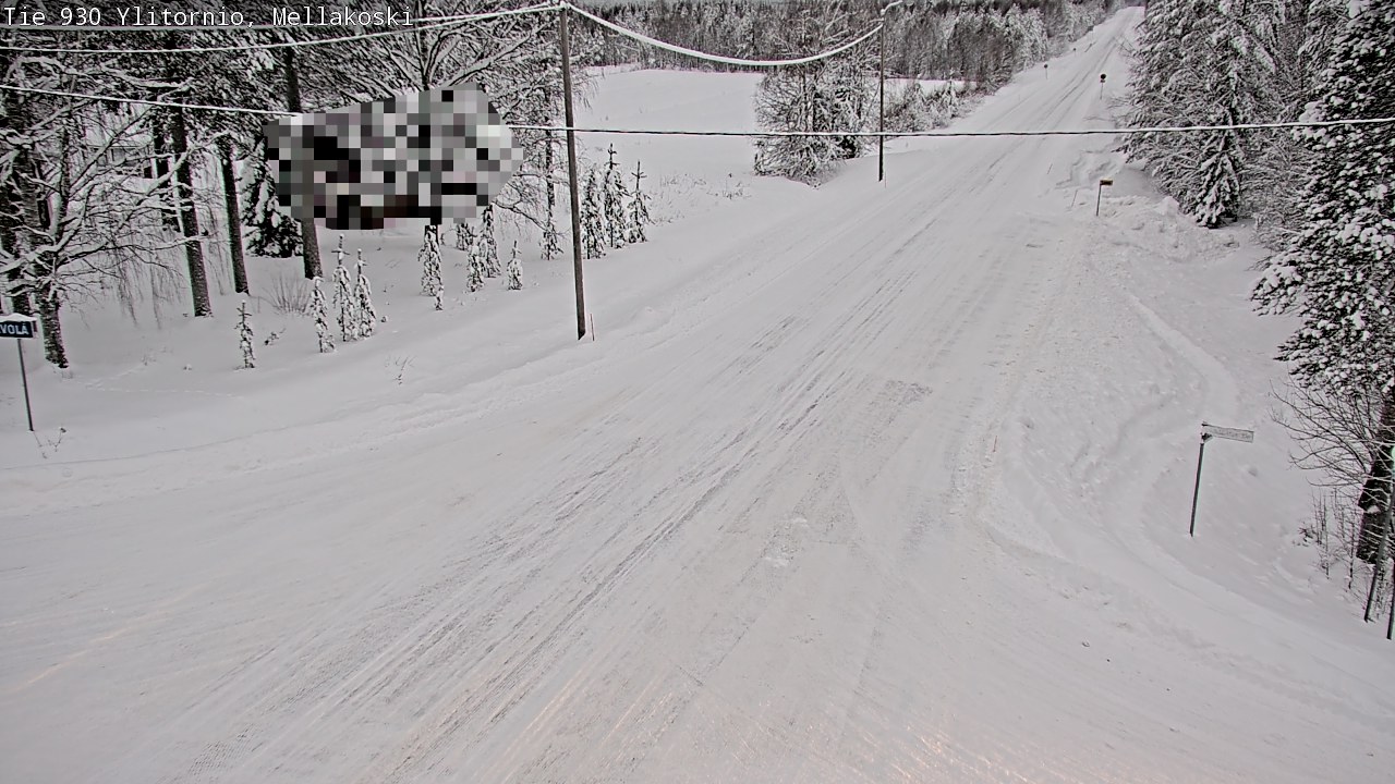 Weather Camera Image Väg 83 Övertorneå, Mellakoski, Ylitornio, Lappi